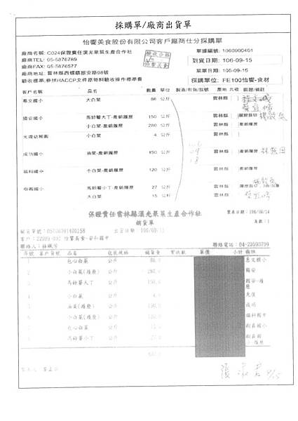 106.9.13-安得利旗魚丁-CAS、廖書暘青江菜-產銷履歷(7)