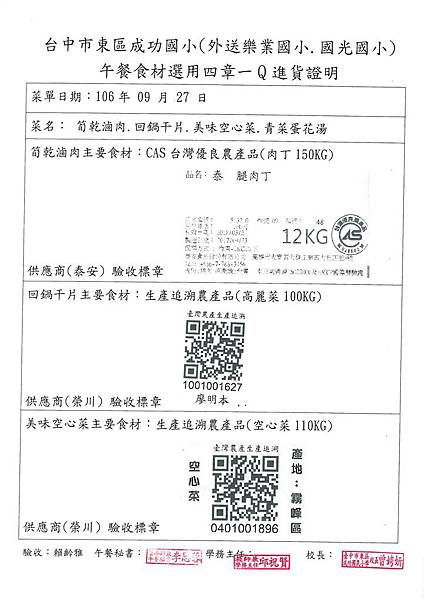 106.9.27-泰安肉丁-CAS、榮川高麗菜、空心菜-Q(1)