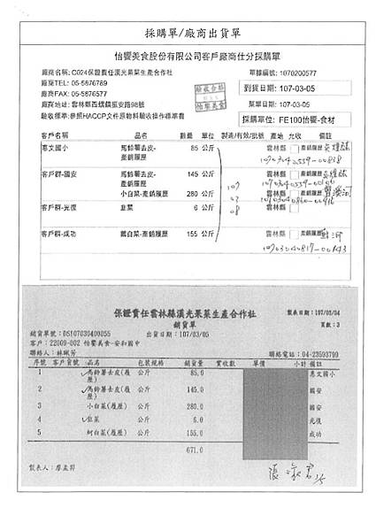 107.3.5-泰安豬肉片-CAS、淨芽有機綠豆芽-CAS、玉美大白菜-Q、漢光鵝白菜-產銷履歷(5)