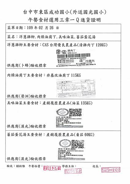 109.2.26-卜蜂清雞肉丁-CAS、榮洲油腐丁-非基改、漢光油菜、番茄-產銷履歷(1).jpg