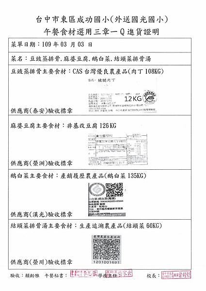 109.3.3-泰安肉丁-CAS、榮洲豆腐-非基改、漢光鵝白菜-產銷履歷、榮洲結頭菜-Q(1).jpg