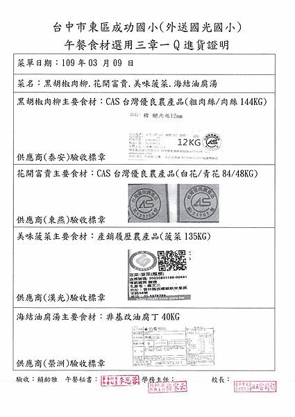 109.3.9-泰安肉絲、粗肉絲-CAS、富士鮮青花、白花-CAS、漢光菠菜-產銷履歷、榮洲油腐丁-非基改(1).jpg