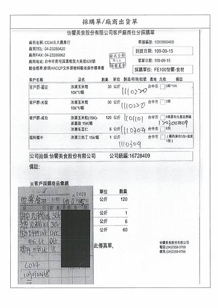 109.9.15-泰安豬肉片-CAS、保證責任雲林縣四湖果菜生產合作社玉米粒-Q、林岱沂有機空心菜-CAS、陳圳岸蒲瓜-Q(3).jpg