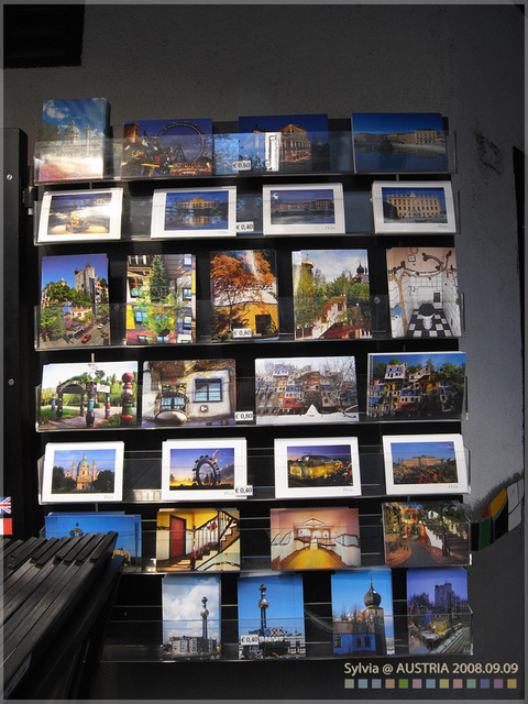 這些都是百水知名建築物的明信片.jpg - 2008.09維也納自由行