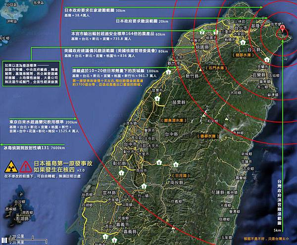 日本福島第一原發事故如果發生在台灣