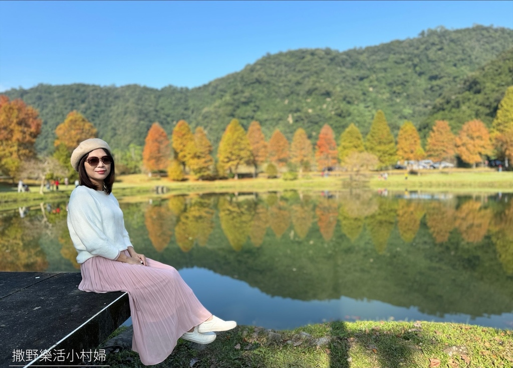 宜蘭,員山,宜蘭景點,員山景點,蜊埤湖,落羽松,湖畔,山景,湖景