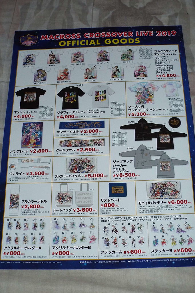 セットリスト Sankyo Presents Macross Crossover Live 19 At 幕張メッセ 2日間 Pちゃんの地球ヲタ化アジト2nd 痞客邦