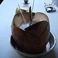 喝椰子汁