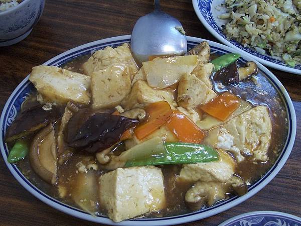 紅燒豆腐 萬仙樓素食館 台中素食蔬食食記