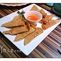 泰式月亮蝦餅 棗子樹蔬食餐廳 港式飲茶 台中西區素食蔬食食記
