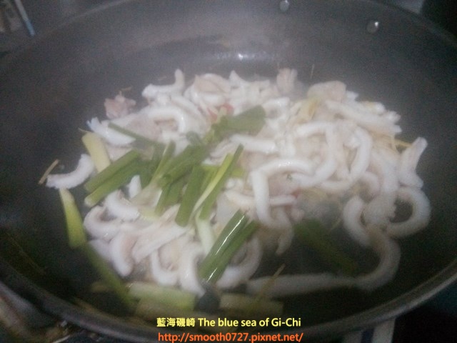 薑絲炒龍腸(曼波魚腸)