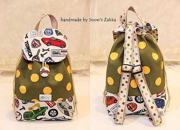 zakka377~TOMICA工程車_幼童後背包-2