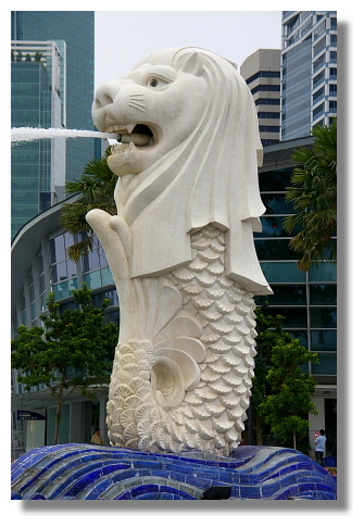 新加坡的地標:魚尾獅