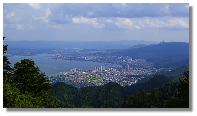 坂本纜車延曆寺站外的風景