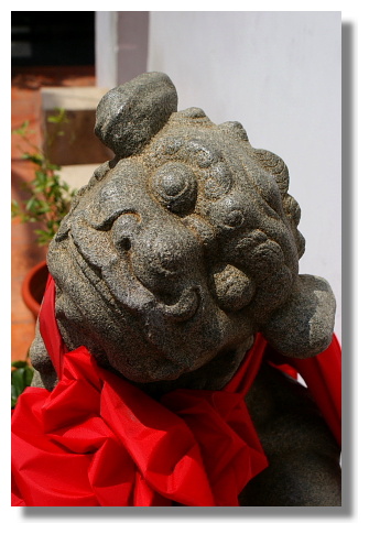 彰化開化寺門口石獅 彰化開化寺門口石獅