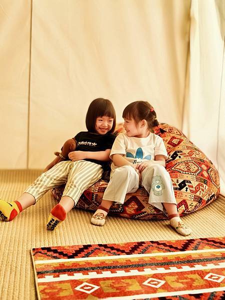 【哈比雪兒 × 森光秘境】雙胞胎的療癒懶人露營初體驗 第一次