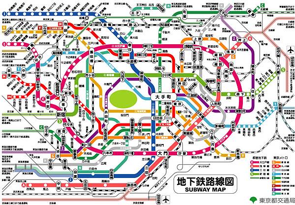 東京地下鐵路線圖