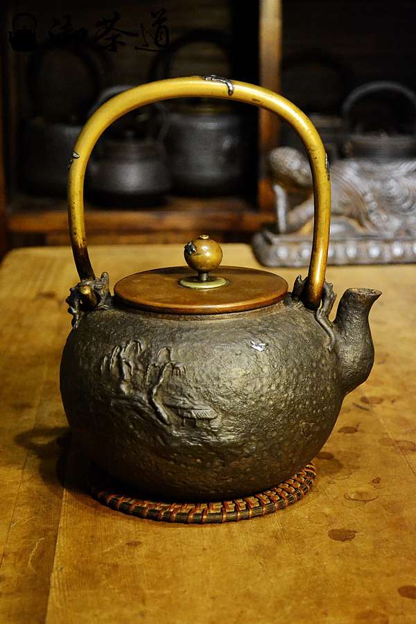 亀文堂鉄瓶 茶道具 アンティーク 波多野正平 亀文堂鉄瓶1客 龜文堂波多野正平禪蛙
