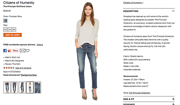Citizens of humanity the principle best sale girlfriend jeans