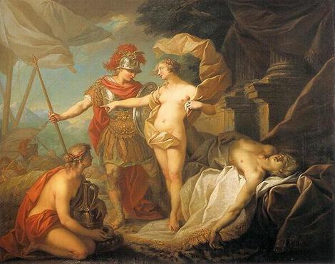 為帕特羅克洛斯復仇出發 Achilles Departing to Revenge the Death of Patroclus_聖艾蒂安 Étienne Jeaurat