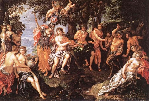 阿波羅與潘恩的比賽The contest between Apollo and Pan_漢德列克‧德‧克拉克Hendrick de Clerck.jpg 阿波羅與潘恩的比賽The contest between Apollo and Pan_漢德列克‧德‧克拉克Hendrick de Clerck.jpg
