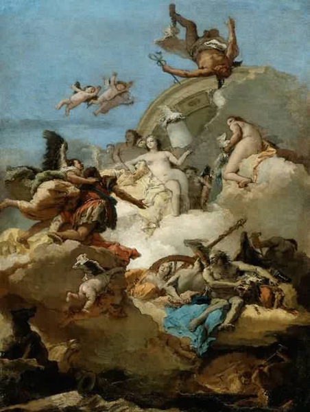 神化的埃涅阿斯Apotheosis of Aeneas _提埃波羅Giovanni Battista Tiepolo.jpg