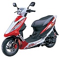 光陽KYMCO-JR100-紅白色