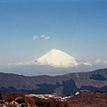 大涌谷照的富士山