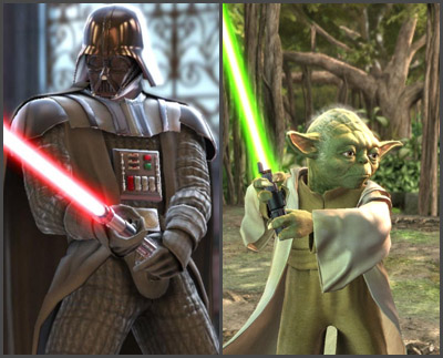 Darth Vader & Yoda in Soulcalibur IV