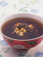 姬松茸黃豆珍珠肉湯 