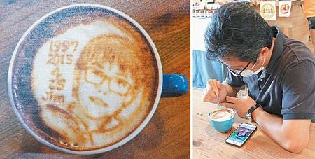 1年2000杯 他用咖啡奶泡畫客人面容