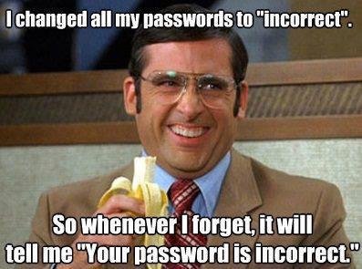 password incorrect