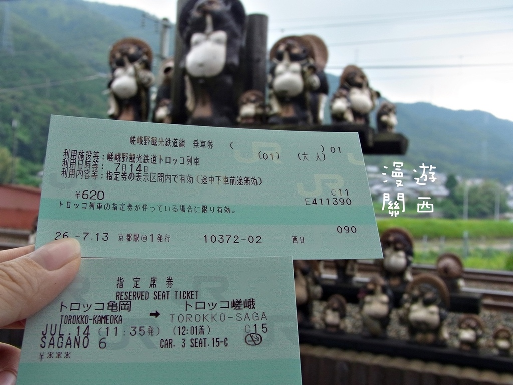 慢遊關西(6)京都車站至嵐山，搭乘嵯峨野觀光鐵道/嵯峨野觀光