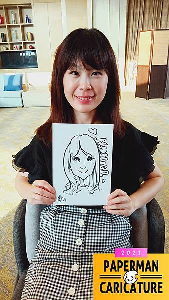 母親節-美麗Salon玩美假期 紙片人現場似顏繪