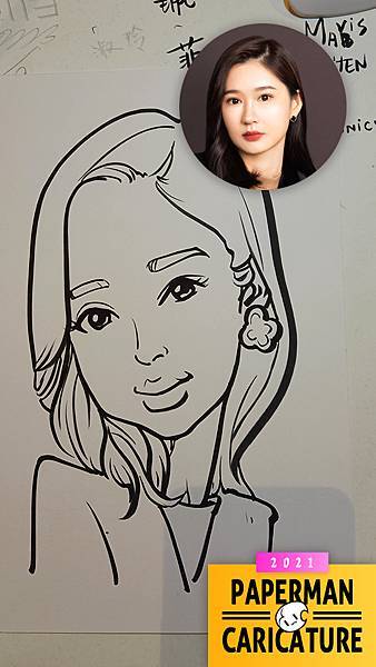 母親節-美麗Salon玩美假期 紙片人現場似顏繪