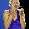 Victoria Azarenka 生涯第一次打進大滿貫決賽就封后 也將成為新科球后