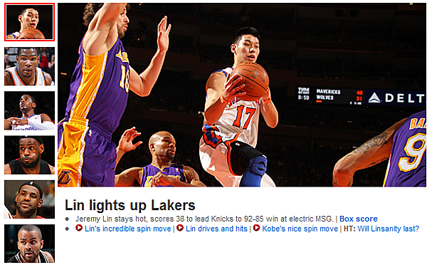 NBA頭條 2012.02.11 林書豪 Lin lights up Lakers