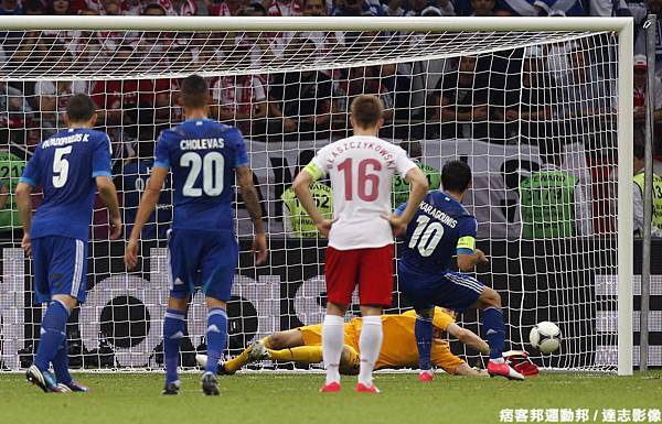 2012 年  歐洲國家盃開幕戰   波蘭 １：１ 希臘