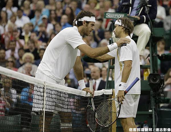 Ferrer 直落三淘汰 Juan Martin del Potro