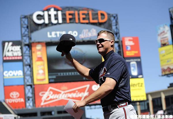 Chipper Jones in Citi Field