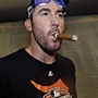 Justin Verlander 抽著勝利雪茄