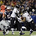 烏鴉四分衛 Joe Flacco 與 跑鋒 Ray Rice