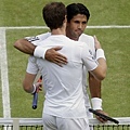 Andy Murray與Fernando Verdasco賽後擁抱