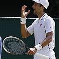 Novak Djokovic與主審溝通