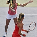 Martina Hingis與搭檔Daniela Hantuchova