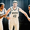 Kevin Love, Nikola Pekovic, Ricky Rubio