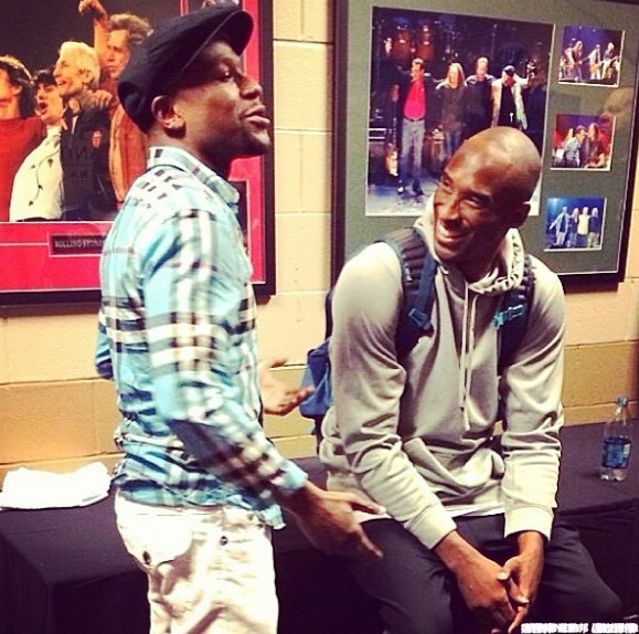 Kobe Bryant與Floyd Mayweather相見歡