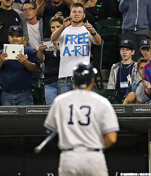 洋基球迷意喻深遠的標語：「Free A-Rod」