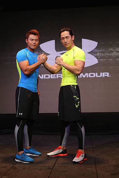 【0318UNDER ARMOUR 活動照片】中職新人王頭銜邁入生涯第2年的職棒球星藍寅倫與戲劇男主角&身材雕刻家-路斯明為全球運動機能服飾霸主UNDER ARMOUR站台