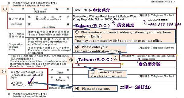 LINE減稅資料如何填寫